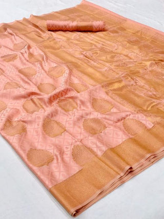 Pink Kanjeevaram Handloom Silk Saree