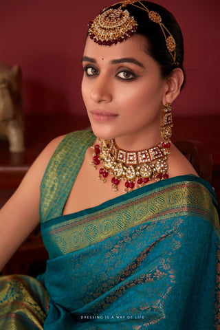 Green Soft Kanjeevaram Silk Saree