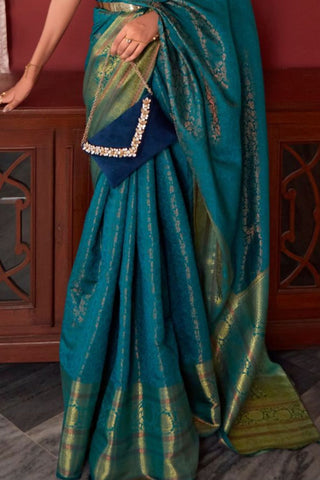 Green Soft Kanjeevaram Silk Saree