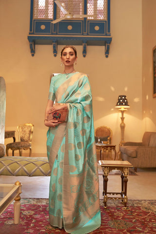 GREEN KANJEEVARAM HANDLOOM SILK SAREE