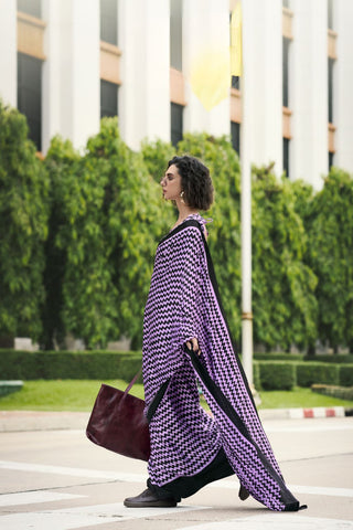 Light Purple Satin Silk Saree_Kumari Sarees