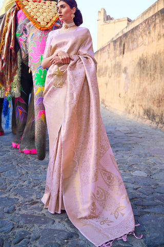 LILAC KANJEEVARAM HANDLOOM SILK SAREE
