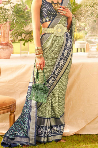 Multi Colour Banarasi Patola Silk Saree_Kumari Sarees
