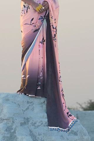 Multi Colour Crepe Digital Printed Saree_Kumari Sarees