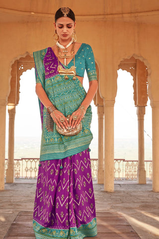 Multi Colour Banarasi Patola Silk Saree_Kumari Sarees