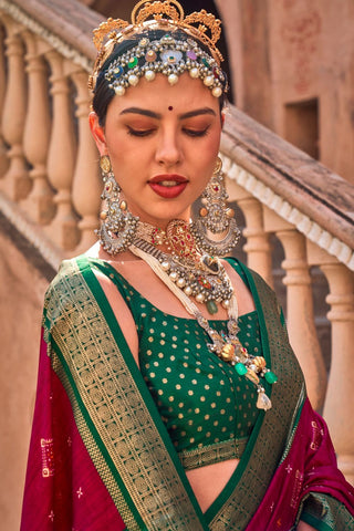 Multi Colour Banarasi Patola Silk Saree