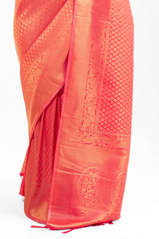 ORANGE KANJEEVARAM HANDLOOM SILK SAREE