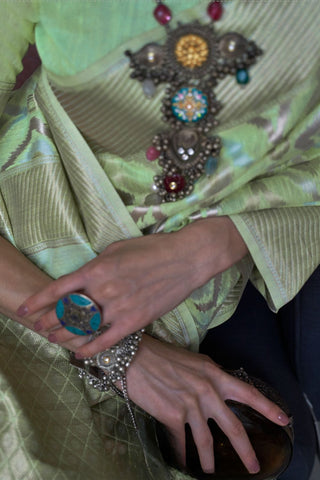 PURE LINEN HANDLOOM WEAVING SAREE