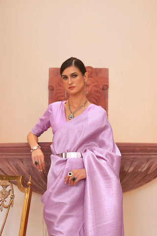 PURPLE KANJEEVARAM HANDLOOM SILK SAREE