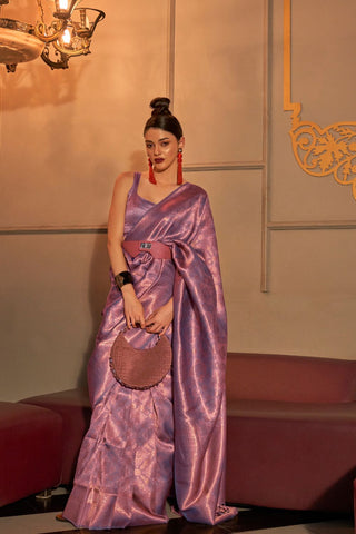 PURPLE KANJEEVARAM HANDLOOM SILK SAREE