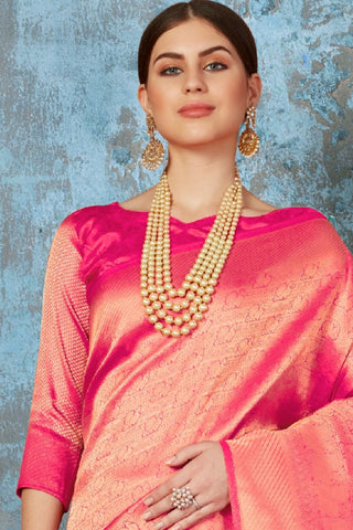 RED KANJEEVARAM HANDLOOM SILK SAREE