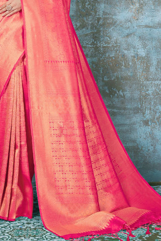 RED KANJEEVARAM HANDLOOM SILK SAREE