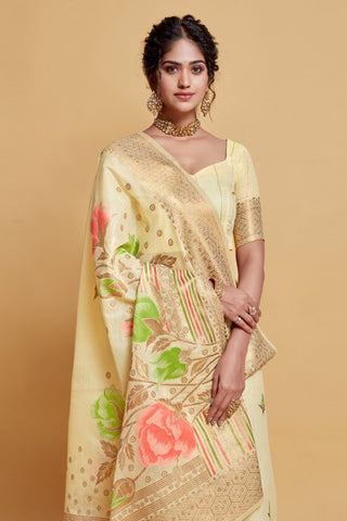 White Soft Cotton Saree_Kumari Sarees