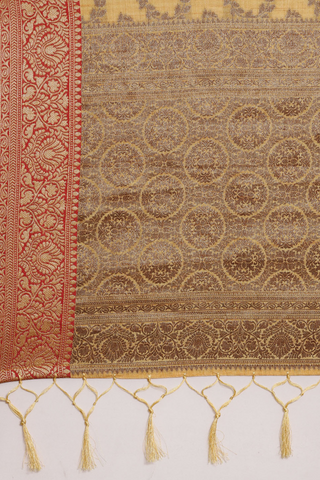 Yellow Chanderi Cotton Silk Saree_Kumari sarees
