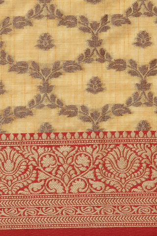 Yellow Chanderi Cotton Silk Saree_Kumari sarees