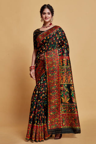 Black Soft Silk Saree