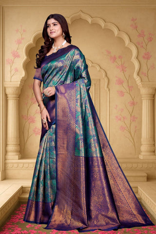 Pure Kanjivarm Banarasi Soft Silk Saree_Kumari Sarees