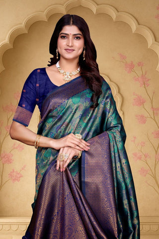 Pure Kanjivarm Banarasi Soft Silk Saree_Kumari Sarees