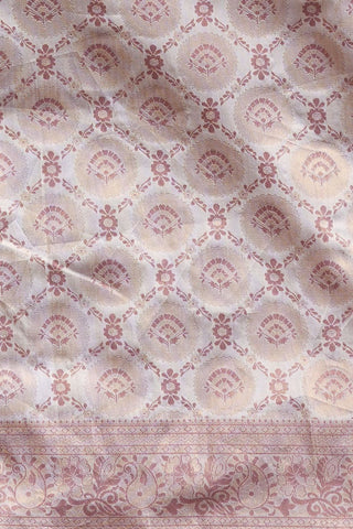 Cream Banarasi Silk Saree_Kumari Sarees