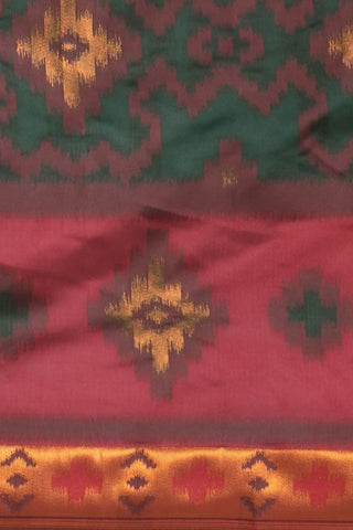 Dark Green Banarasi Silk Saree_Kumari Sarees