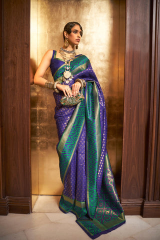 GREEN HANDLOOM WEAVING SILK SAREE