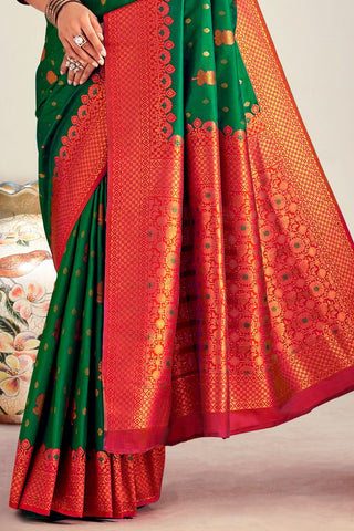 Green Soft Silk Saree