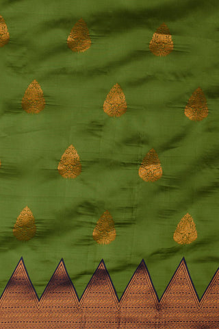 Green Banarasi Silk Saree_Kumari Sarees