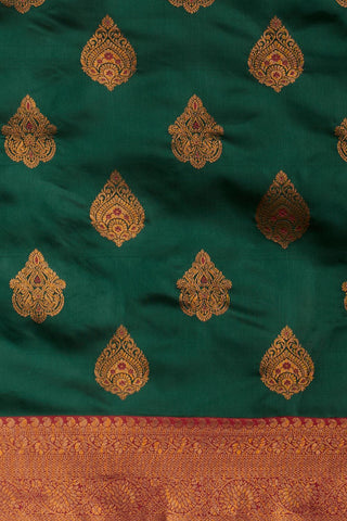 Green Banarasi Silk saree_Kumari Sarees