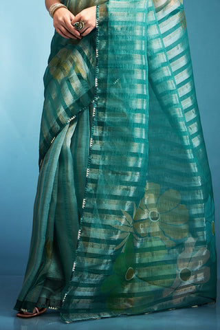 Green Tissue Silk Saree