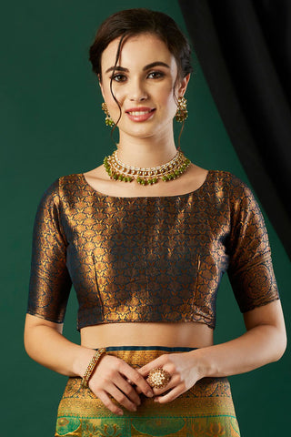 Green Soft Kanjeevaram Silk Saree_Kumari Sarees