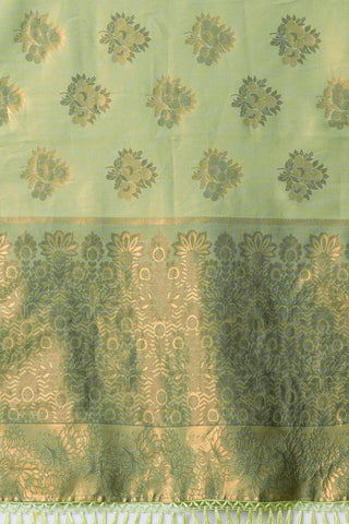 Green Banarasi Silk Saree_Kumari Sarees