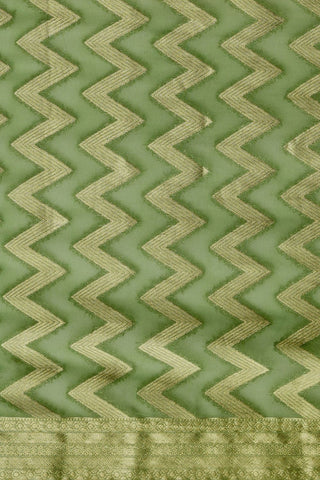 Green Georgette Silk Saree_Kumari Sarees