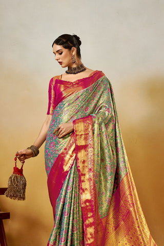 Green Dharmavaram Silk Saree