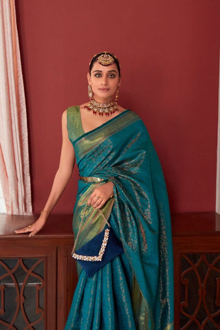 Green Soft Kanjeevaram Silk Saree