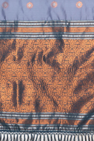Grey Banarasi Silk Saree_Kumari Sarees