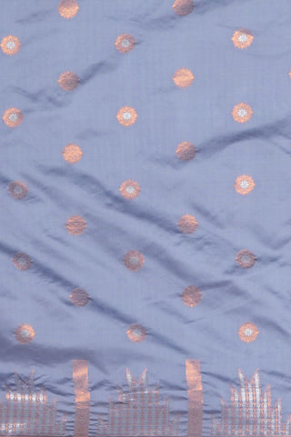 Grey Banarasi Silk Saree_Kumari Sarees