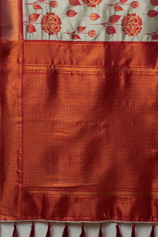 White Banarasi Silk Saree_Kumari Sarees