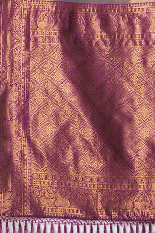 Grey Banarasi Silk Saree_Kumari Sarees
