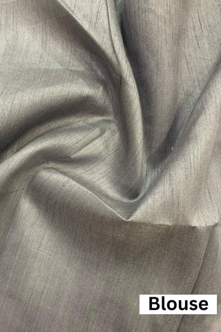 GREY SOFT PURE ORGANZA SAREE