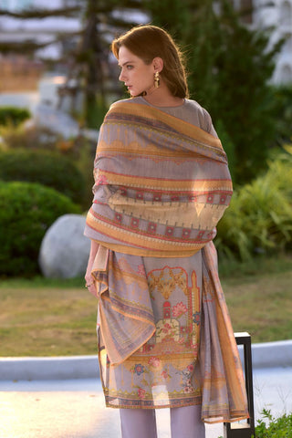 Grey Vatican Silk Blend With Embroidery Kurta Set_Kumari Sarees