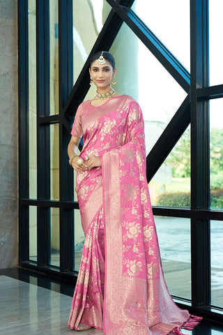Lavender Crepe Georgette Saree_Kumari Sarees