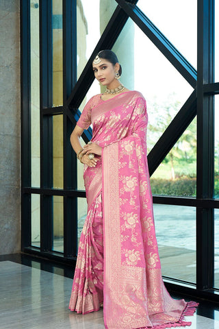 Lavender Crepe Georgette Saree_Kumari Sarees