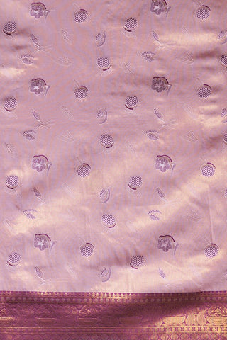 Lavender Banarasi Silk Saree_Kumari Sarees