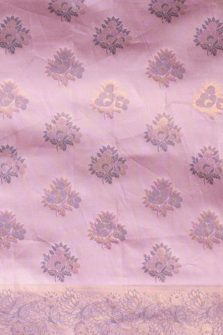 Lavender Banarasi Silk Saree