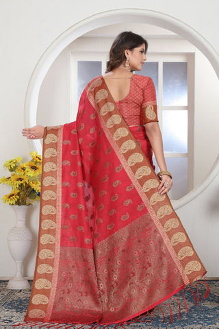 LIGHT PINK CHANDERI COTTON SAREE