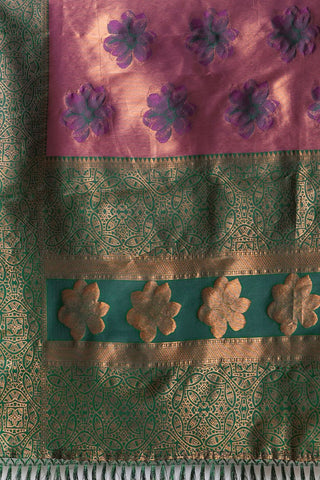 Maroon Banarasi Silk Saree_Kumari Sarees