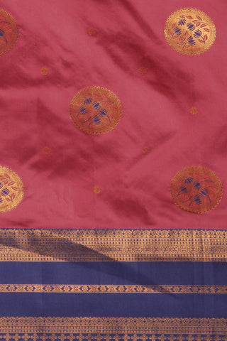 Maroon Banarasi Silk Saree_Kumari Sarees