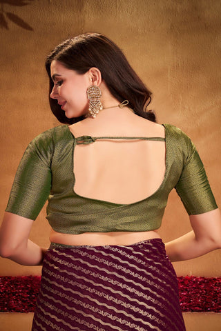 Maroon Pure Georgette Silk Saree_Kumari Sarees