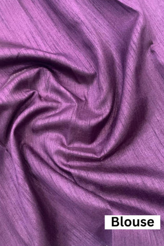 PURPLE SOFT PURE ORGANZA SAREE