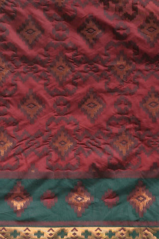 Maroon Banarasi Silk Saree_Kumari Sarees